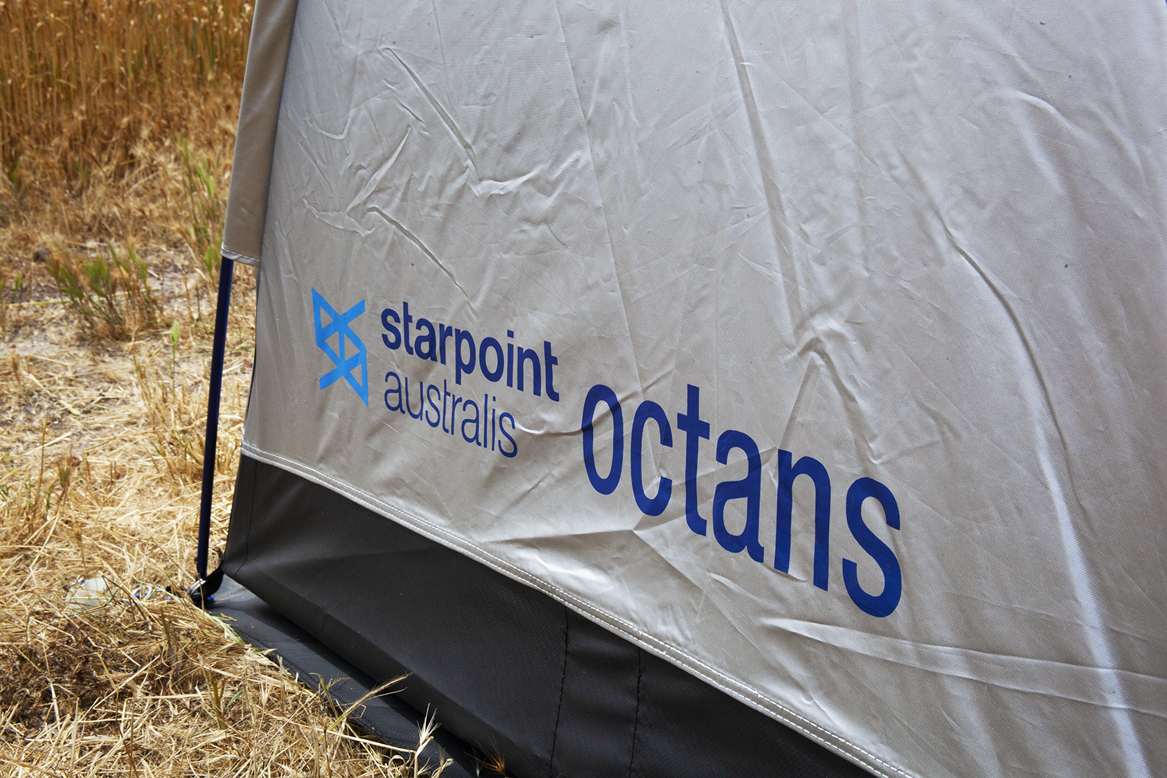 Close up of Octans screen printing